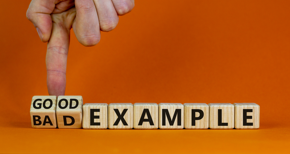 good and bad examples